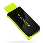 USB ����-���� - Digma Hide Black&Green - 4Gb