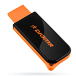 USB ����-���� - Digma Hide Black&Orange - 4Gb