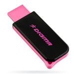 USB ����-���� - Digma Hide Black&Pink - 4Gb