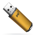 USB ����-���� - PQI Traveling Disk U172P Gold - 4Gb